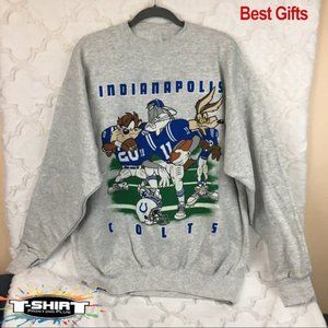 Vintage NFL Indianapolis Colts Looney Tunes Sweatshirt, Indianapolis Colts Shirt